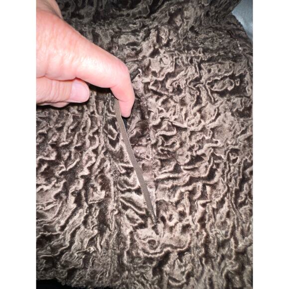 Genuine Andre Exclusive Furs Persian Lamb Coat w/ Blond Mink Collar - Size M/L - Picture 5 of 15